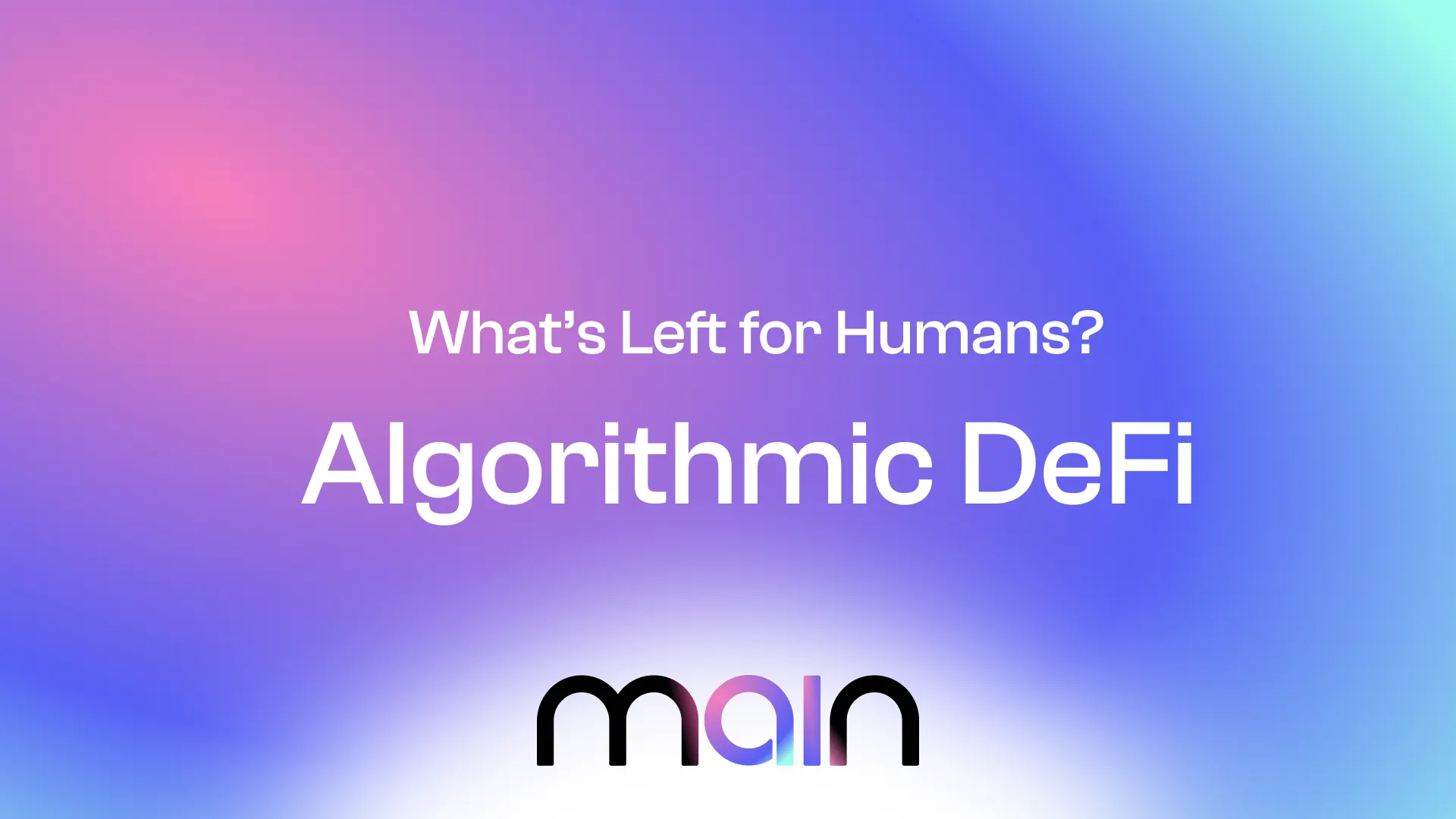 The Algorithmic Investor: What’s Left for Humans in AI-Native DeFi?